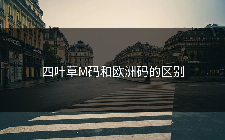 四叶草M码和欧洲码的区别