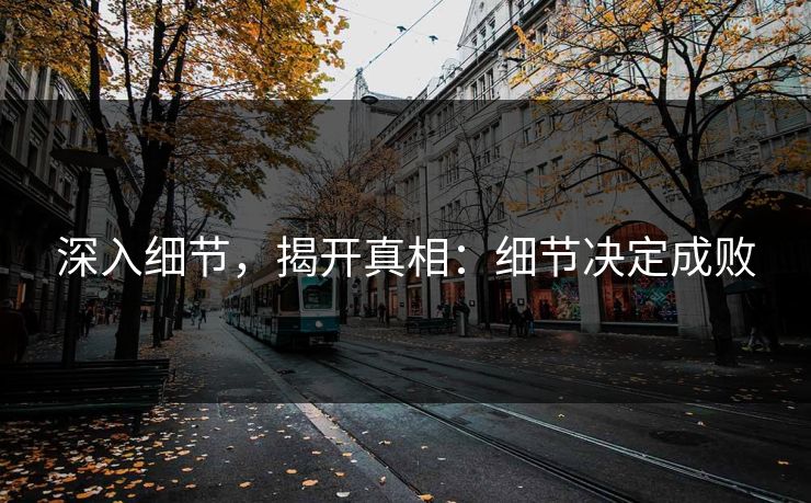 深入细节，揭开真相：细节决定成败